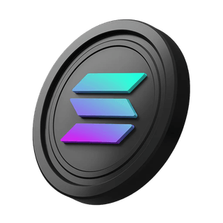 Symbol kryptowaluty Solana (SOL) umieszczony przy obszarze głównego banera
